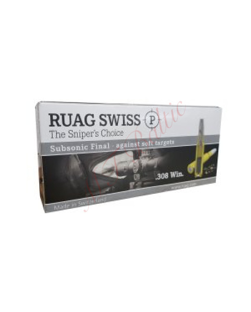 Šoviniai .308 Win SWISS P SubsonicFinal 13.0g